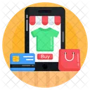 E Shopping Online Shopping Mobile Shopping Icon