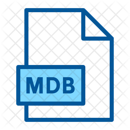 Mdb Icon - Download in Colored Outline Style