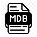Mdb Microsoft Access データベース、データベース ファイル アイコン