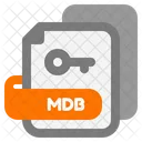 Mdb File Mdb Key Icon