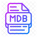 Mdb Microsoft Access Database Database File Type Icon