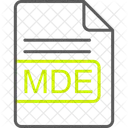 Mde File Format Icon