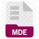 Mde File Format Icon