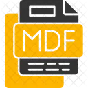 Mdf File File Format Icon