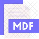 Mdf Format Type Icon