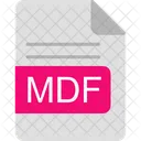 Mdf 파일 형식 아이콘