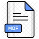 Mdf 파일 형식 아이콘