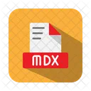 Mdx Documento Arquivo Ícone