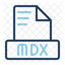 Mdx Documento Dados Ícone