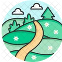 Meadow Grass Flowers Icon