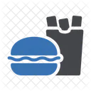 Meal French Fries Burger Icon