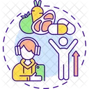 Meal Plan Teenager Icon