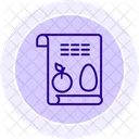 Meal Planning Line Icon Icon