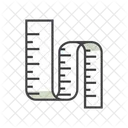 Stomach Ruler Measure Tape Tape Icon