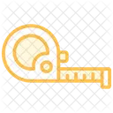Measure Tape Duotone Line Icon Icon
