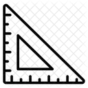 Measurement Triangular Ruler Icon
