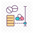 Measuring and dispensing drugs  Icon