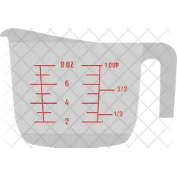 계량컵  아이콘