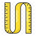 Inches Tape Measurement Measuring Scale Icon