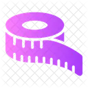 Measuring Tape Ruler Sewing Icon
