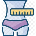 Measuring Waist Slim Waist Waistline Icon