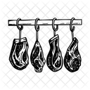Meat Hooks Grabber Skewer Icon
