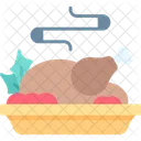 Meat Roasted Chicken Dish Icon