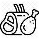 Meat Flesh Protein Icon