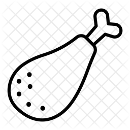 고기 다리 조각  아이콘