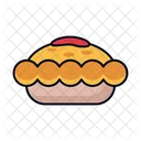Meat Pie Filled Line Icon