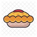 Meat Pie Filled Line Icône