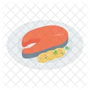 Meat Piece Fast Food Nutrition Icon