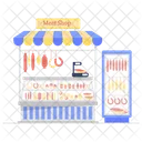 Meat Shop Steak Shop Butcher Shop Icon