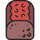 Meatloaf Meat Food Icon