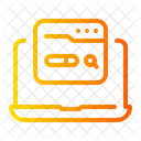 Mecanismo De Pesquisa Computador Portatil Eletronicos Ícone