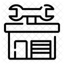 Mechanic Architecture And City Facade Icon