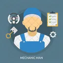 Mechanic Man Car Icon