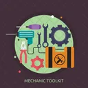 Mechanic Toolkit Car Icon