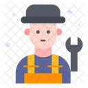 Mechanic Plumber Worker Icon