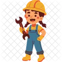 Wrench Girl Mechanic Icon