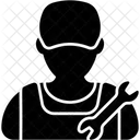 Mechanic Repairman Worker Icon