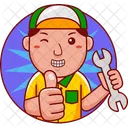 Character Cartoon Man Icon