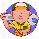 Character Cartoon Man Icon