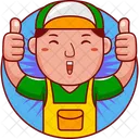 Character Cartoon Man Icon