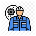 Mechanical Engineer Worker Icon