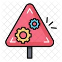 Mechanical Warning Machine Symbol