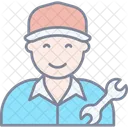 Mechaniker Handwerker Arbeiter Symbol