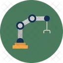 Kunstliche Intelligenz Roboterarm Industrieroboter Symbol