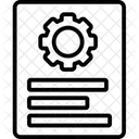 Mechanischer Bericht Mechanische Prothese Logistikbericht Symbol