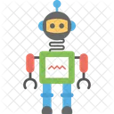 Mechanisch Roboter Humanoid Symbol